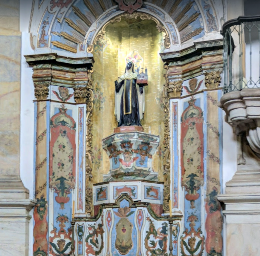 Saint Iphigenia, inside the Church of Our Lady of the Rosary, Ouro Preto, Brazil 