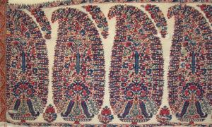 Attributed to Kashmir, detail of shawl of joined fragments, late 18th century, pashmina wool (The Metropolitan Museum of Art)