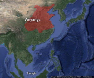 Map of the Zhou (underlying map © Google)