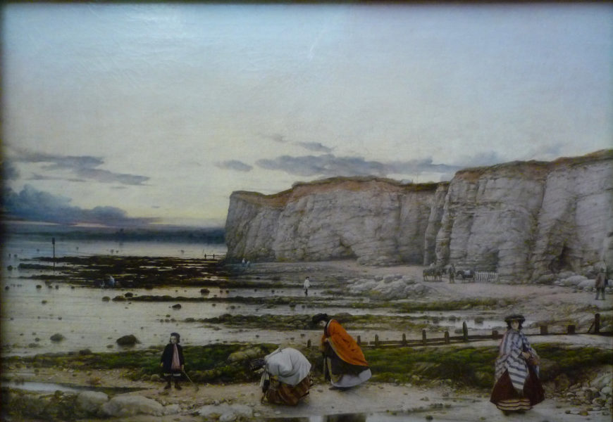 William Dyce, Pegwell Bay, Kent - a Recollection of October 5th 1858-60, oil on canvas, 25 x 35 inches (Tate Britain, London)