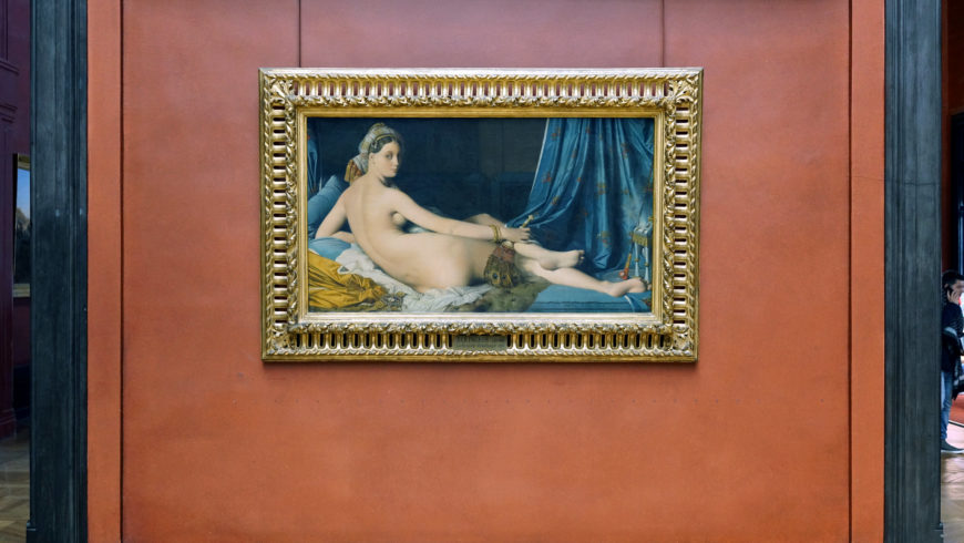 Jean-Auguste-Dominique Ingres, La Grande Odalisque, 1814, oil on canvas, 91 x 162 cm (Louvre, Paris; photo: Steven Zucker, CC BY-NC-SA 2.0)