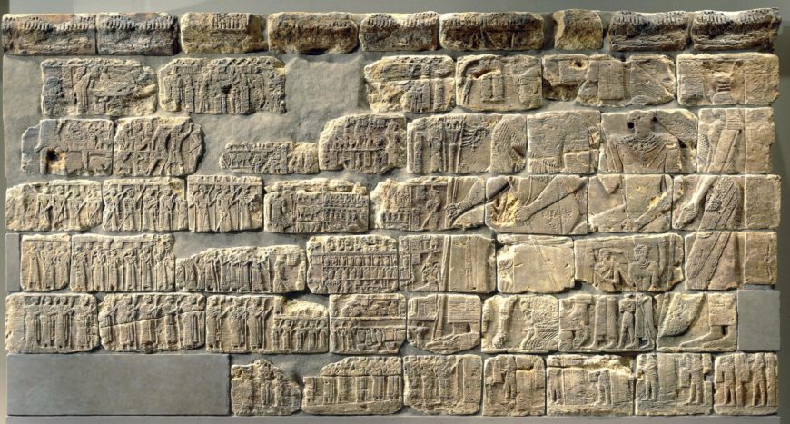 Red sandstone relief from the pyramid chapel of Queen Shanakdakhete, Meroitic Period, 2nd century B.C.E., from Meroe, Central Sudan, 244 x 455.5 cm (© Trustees of the British Museum)
