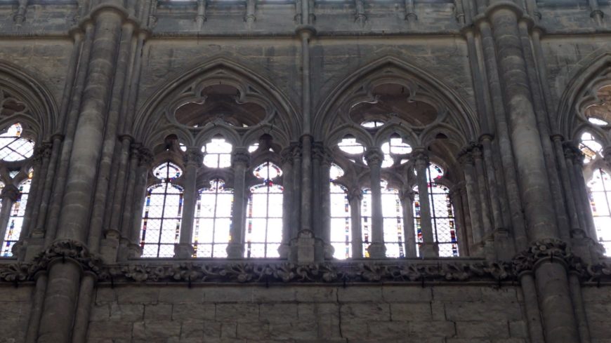 Triforium in the choir, Amiens Cathedral