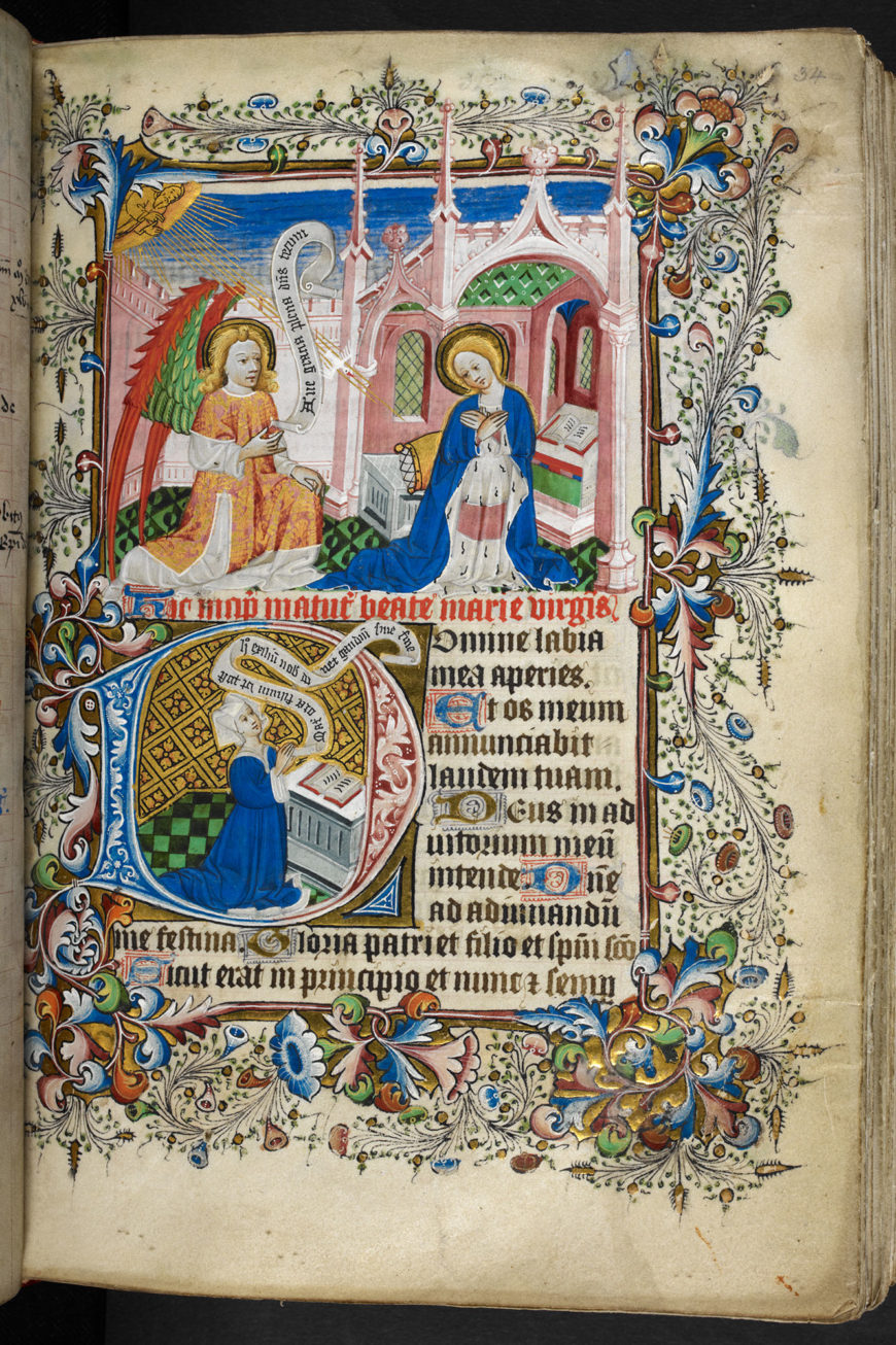 The Beaufort/Beauchamp Book of Hours, c. 1411–15 and c. 1425–43, Netherlands, ink on parchment, 21.5 x 15 cm (The British Library)