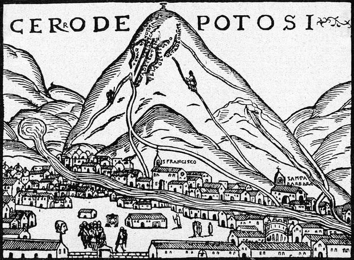 Pedro Cieza de Leon, Cerro de Potosi, 1552