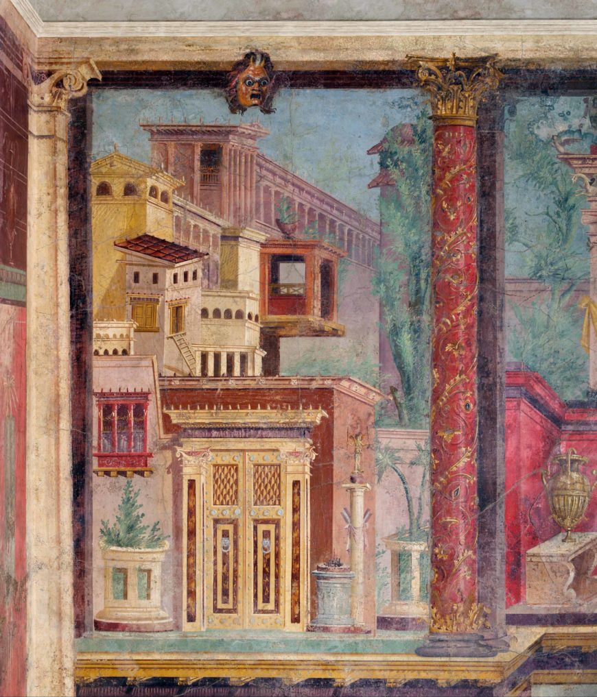 Roman Frescoes from Room M of the Villa of Publius Fannius Synistor, c. 50–40 B.C.E., originally Boscoreale, reconstructed in the Metropolitan Museum of Art, NY