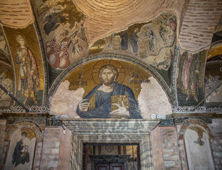 Christ Pantokrator mosaic, c. 1316–1321, Chora Church, Constantinople (Istanbul) (photo: <a href="https://flic.kr/p/2kNmu7w">byzantologist</a>, CC BY-NC-SA 2.0)