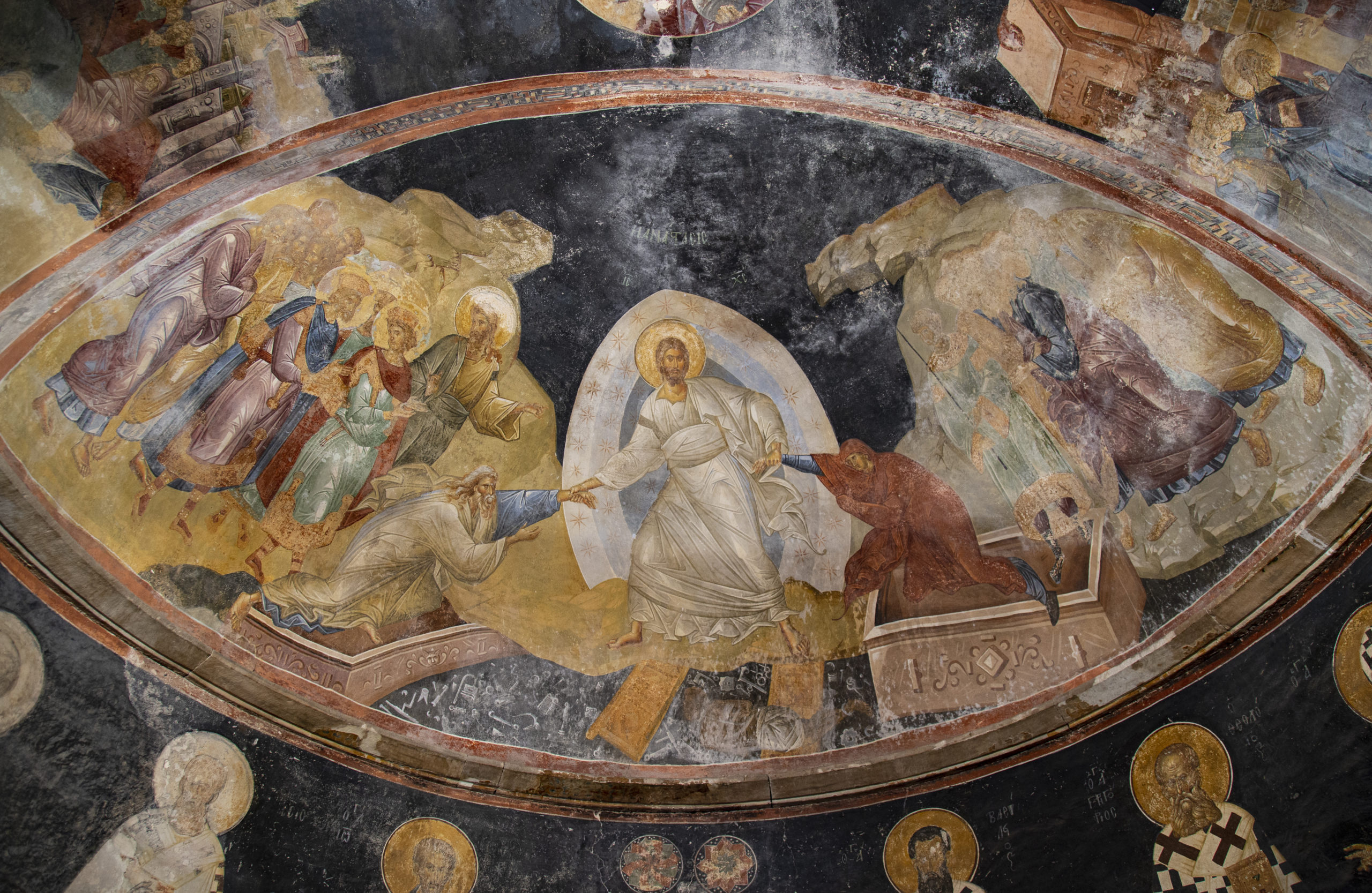 Anastasis fresco, c. 1316–1321, Chora church, Constantinople (Istanbul) (photo: byzantologist, CC BY-NC-SA 2.0