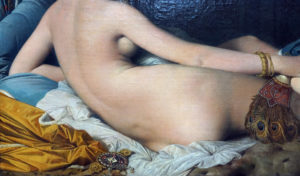 Torso (detail), Jean-Auguste-Dominique Ingres, La Grande Odalisque, 1814, oil on canvas, 91 x 162 cm (Louvre, Paris; photo: Steven Zucker, CC BY-NC-SA 2.0)