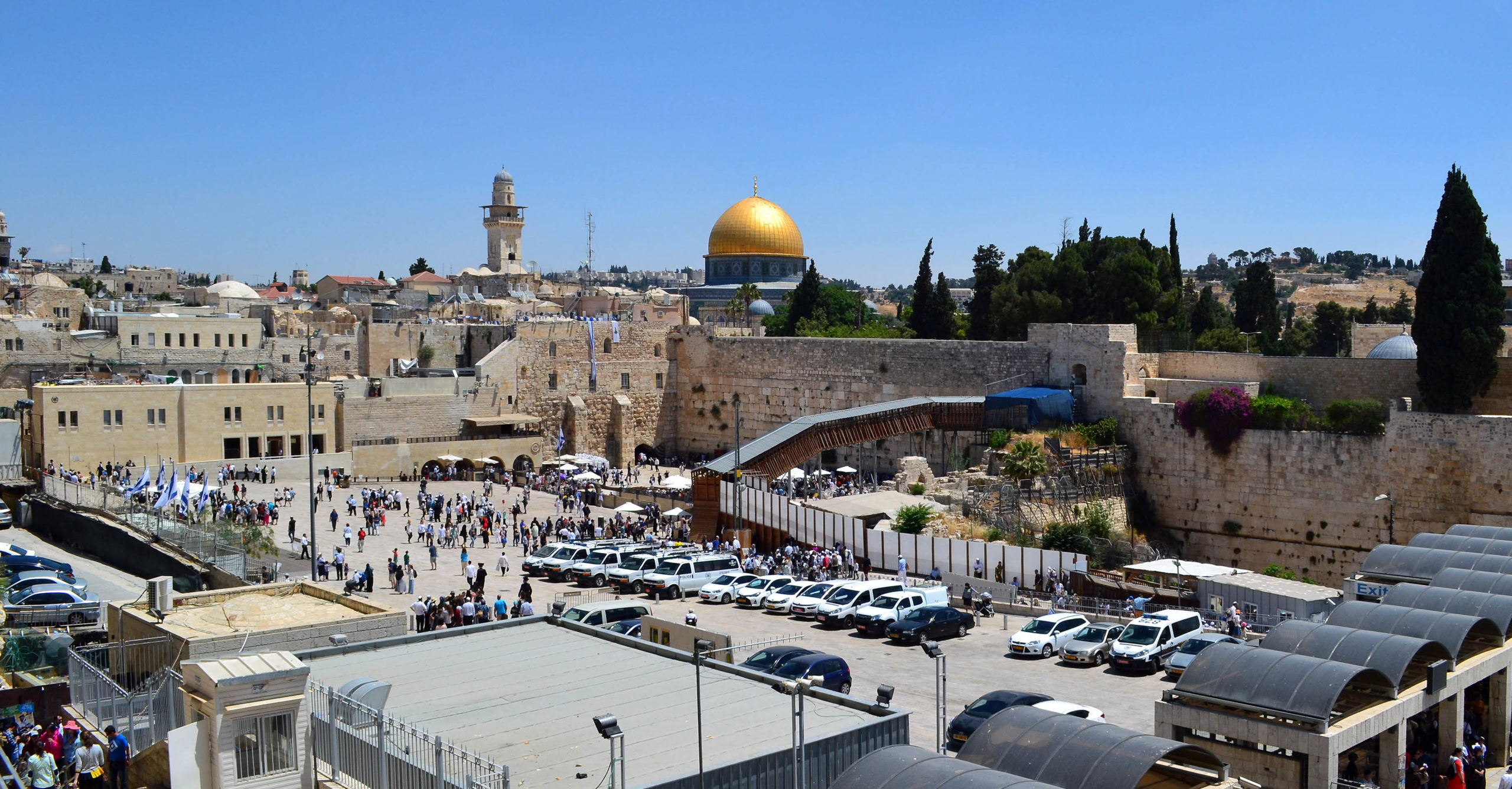 View of the Western Wall and the Dome of the Rock, Haram al-Sharif, the Temple Mount, Jerusalem (photo: Larry Koester CC BY 2.0)
