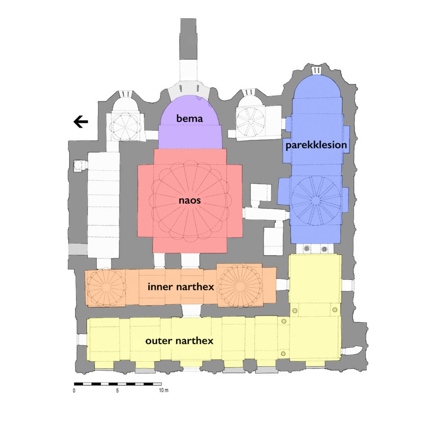 Chora church plan (adapted from plan © Robert G. Ousterhout)