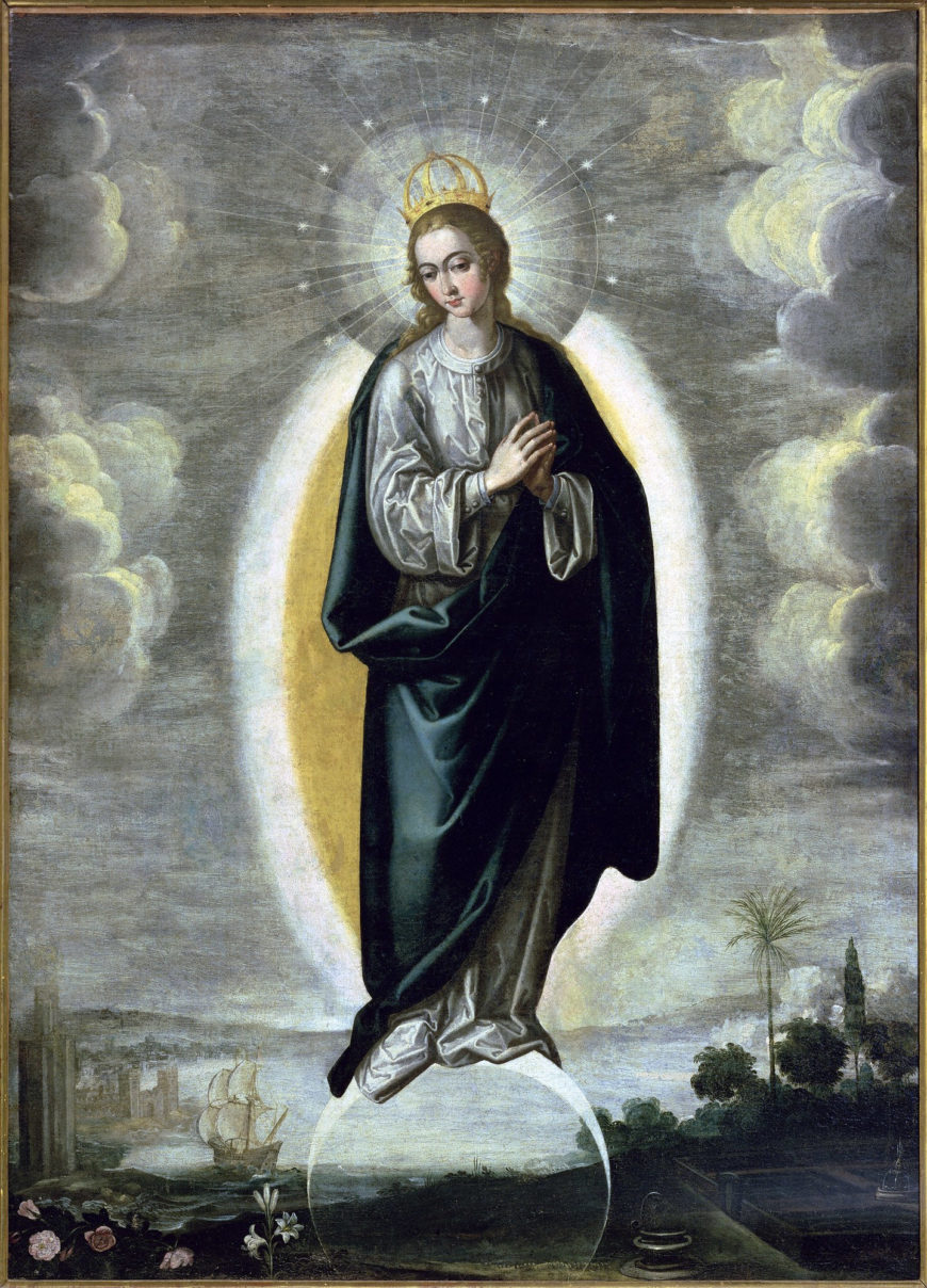 Francisco Pacheco, Immaculate Conception, c. 1615-20. Oil on canvas, 141 x 100 cm. Seville, Palacio Arzobispal.