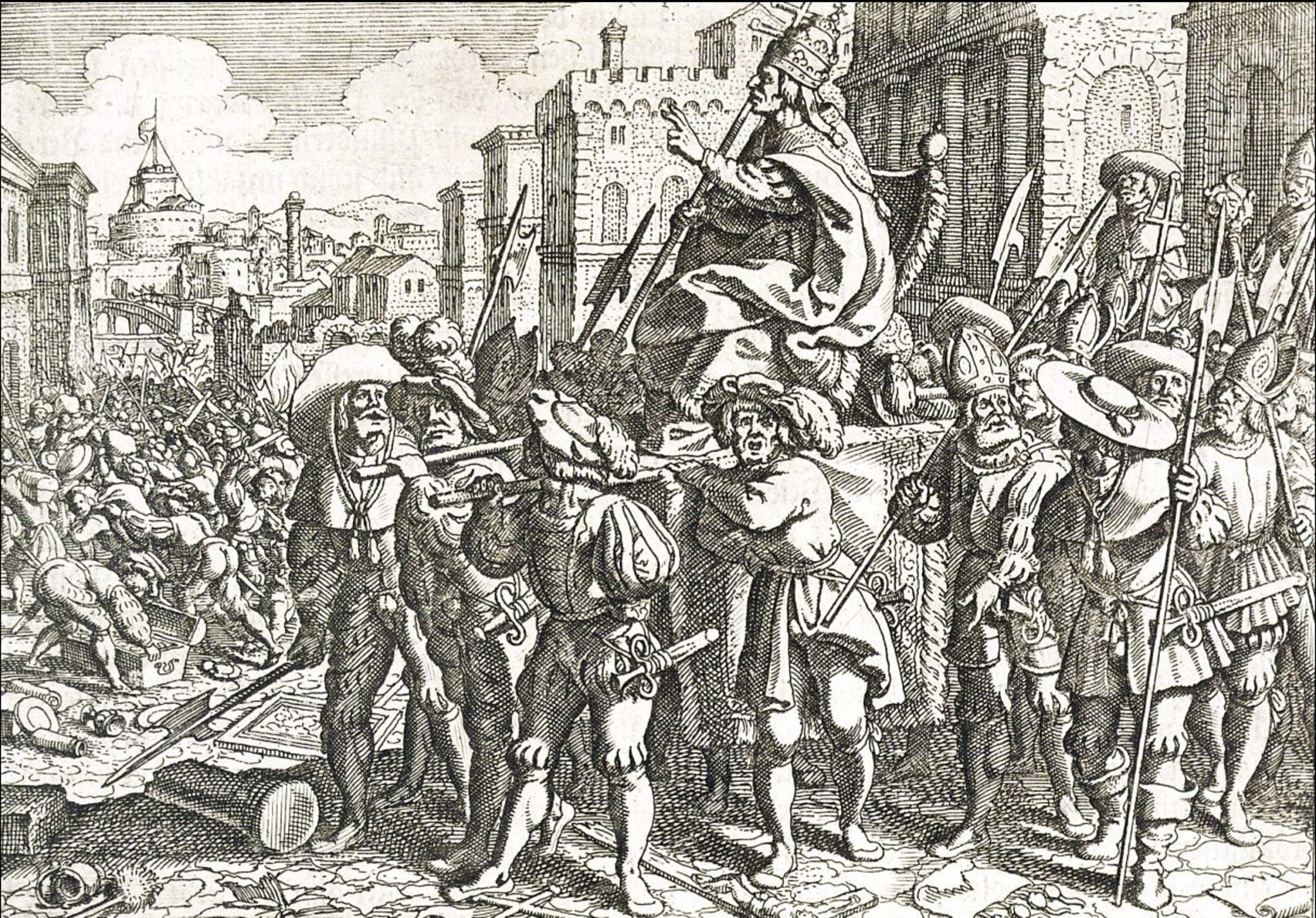 Разграбление Рима 1527 швейцарская гвардия