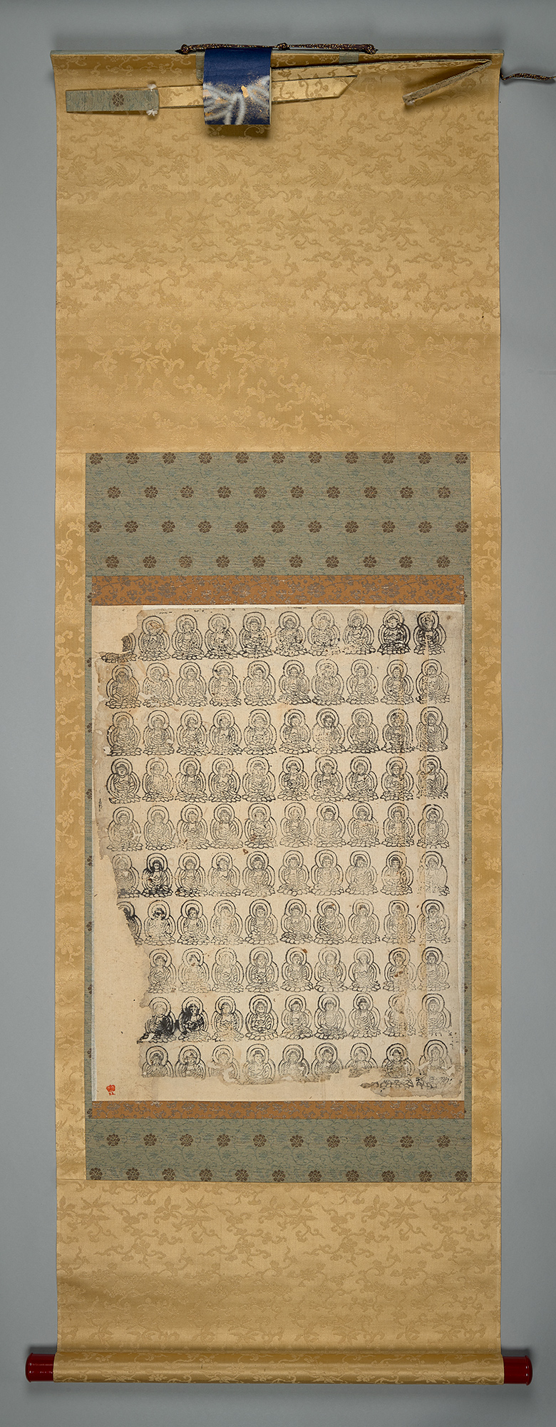 One hundred seated images of Amida Nyorai, early 12th century, Japan (The British Library)