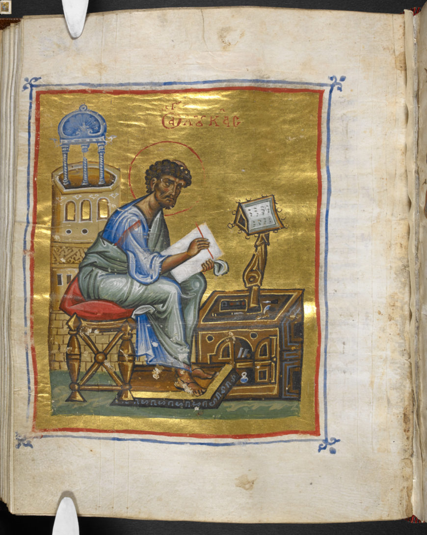 Kokkinobaphos Master (illustrator), Burney Gospels, 10th–12th centuries, parchment, 22 x 17 cm (The British Library)