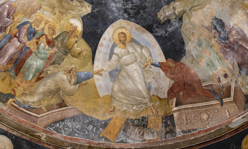 Detail of Anastasis fresco, c. 1316–1321, Chora church, Constantinople (Istanbul) (photo: <a href="https://flic.kr/p/2kPXBgV">byzantologist</a>, CC BY-NC-SA 2.0