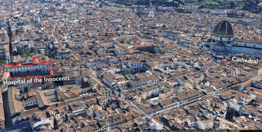 Map of Florence (underlying map © Google)