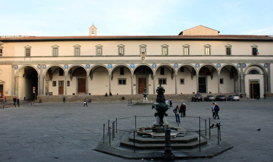 Façade of the Ospedale degli Innocenti, Florence. Image: author.