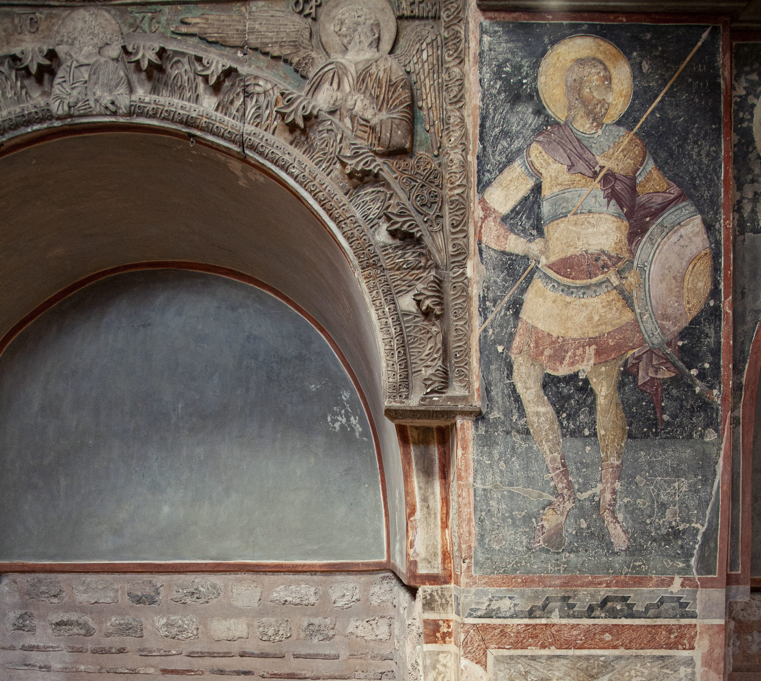 Warrior saint, c. 1316–1321, parekklesion, Chora Church, Constantinople (Istanbul) (photo: byzantologist, CC BY-NC-SA 2.0
