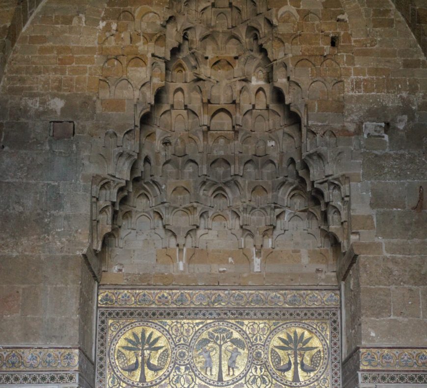 Muqarnas hood, Fountain Hall, La Zisa, 1164-1175 (photo: Ariel Fein, CC BY-NC-SA 2.0)