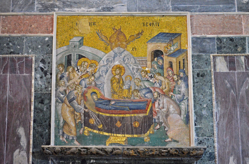Dormition mosaic, c. 1316–1321, Chora church, Constantinople (Istanbul) (photo: © thebyzantinelegacy)