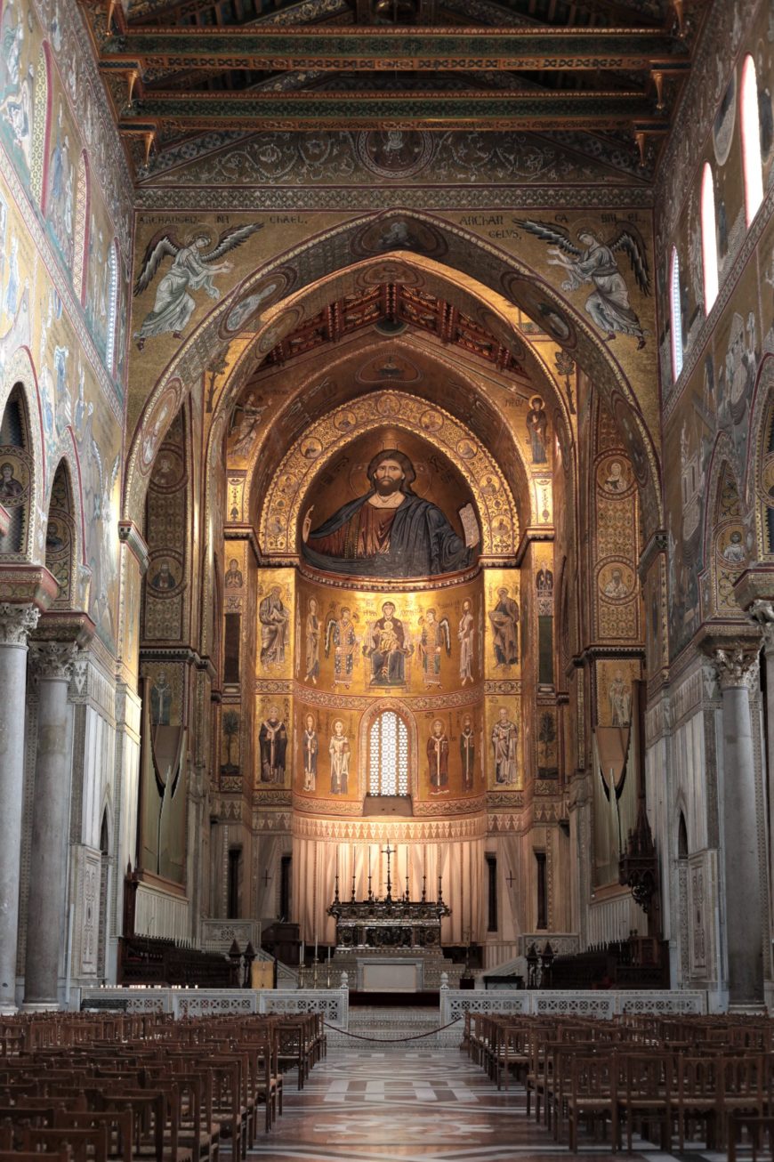Central apse, Monreale Cathedral, 1174 (photo: Ariel Fein, CC BY-NC-SA 2.0)