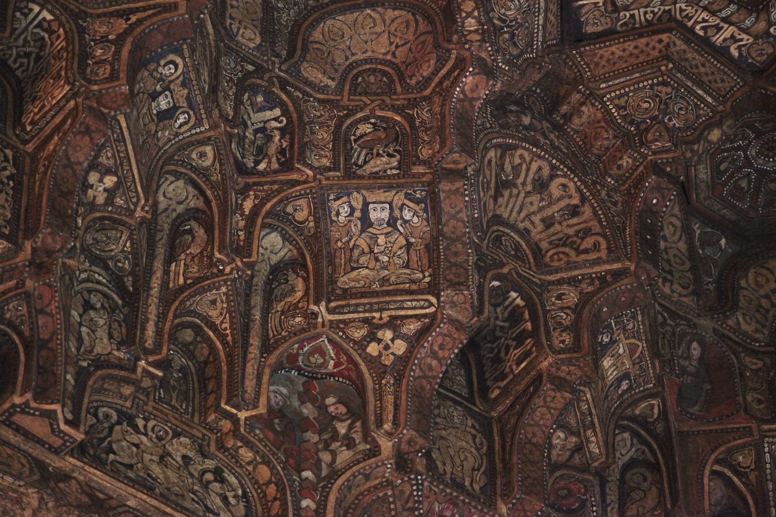 Detail of muqarnas ceiling, Cappella Palatina, c. 1130-43, Palermo (Ariel Fein) (photo: Ariel Fein, CC BY-NC-SA 2.0)