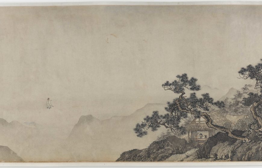 Tang Yin 唐寅 (1470–1524), The Thatched Hut of Dreaming of an Immortal, Ming dynasty, early 16th century, ink and color on paper, China, 28.3 × 103 cm (Freer Gallery of Art, Smithsonian Institution, Washington, DC: Purchase — Charles Lang Freer Endowment, F1939.60)