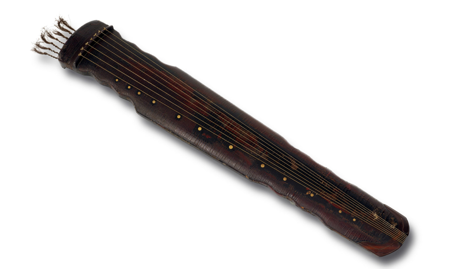 Smarthistory Zither (qin) inscribed with the name “Dragon’s Moan”