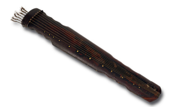 Zither (qin) inscribed with the name “Dragon’s Moan”