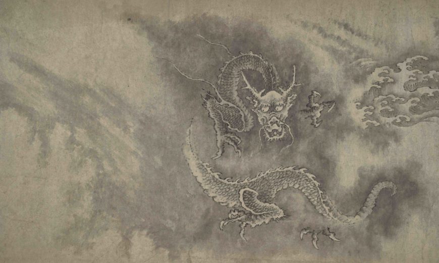 Formerly attributed to Chen Rong (active 1235-after 1262), Eleven Dragons (detail), Ming dynasty, 15th century?, ink on paper, China, 36.8 x 504.5 cm (Freer Gallery of Art, Smithsonian Institution, Washington, DC: Gift of Charles Lang Freer, F1919.173)
