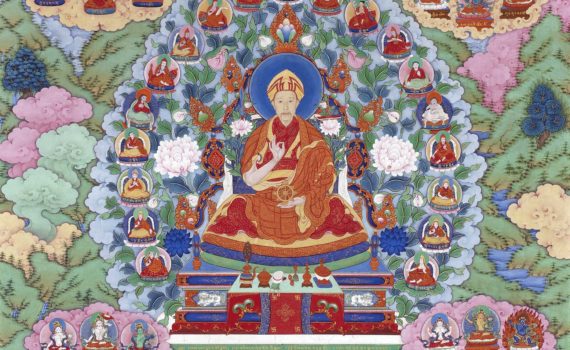 Imperial Workshop and Giuseppe Castiglione, <em>The Qianlong Emperor as Manjushri, the Bodhisattva of Wisdom</em>