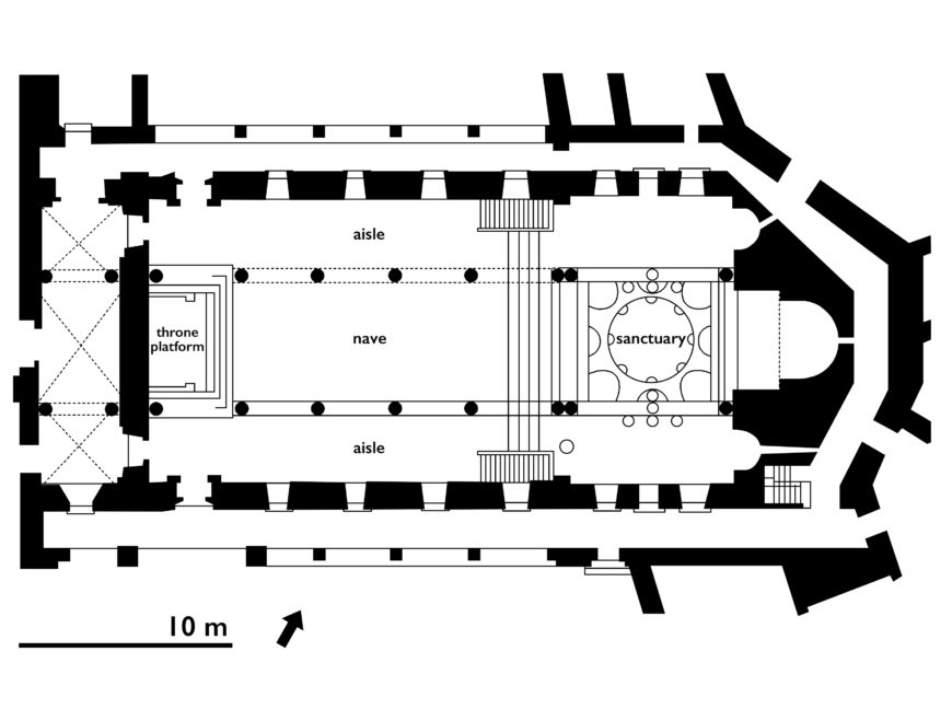 Cappella Palatina plan (Evan Freeman, redrawn after John Lowden, CC BY-NC-SA 2.0)