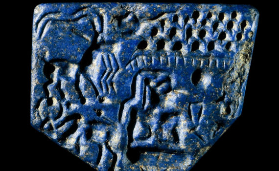 Lapis lazuli stamp seal