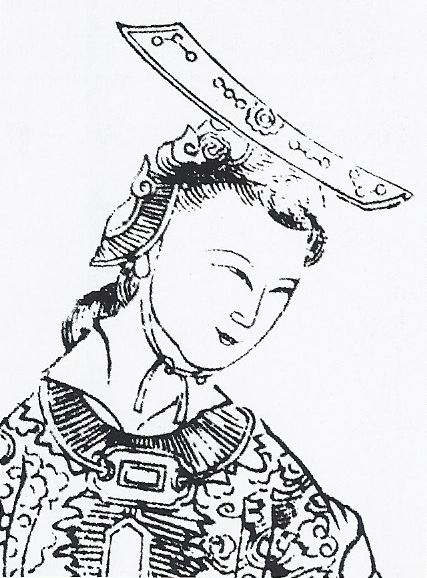 A 17th-century Chinese depiction of Wu, from Empress Wu of the Zhou, 1690 (image in the public domain; adapted from Mike Dash)