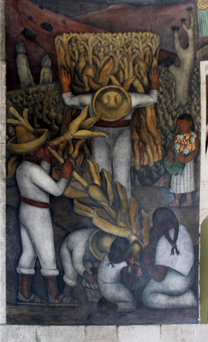 Diego Rivera, Fiesta del maíz, 1923–24, murals in the Secretaría de Educación Pública, Mexico City (photo: Megan Flattley)