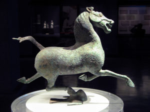 Heavenly Horse, 25-220 C.E., China (Gansu Provincial Museum; photo: G41rn8, CC BY-SA 4.0)