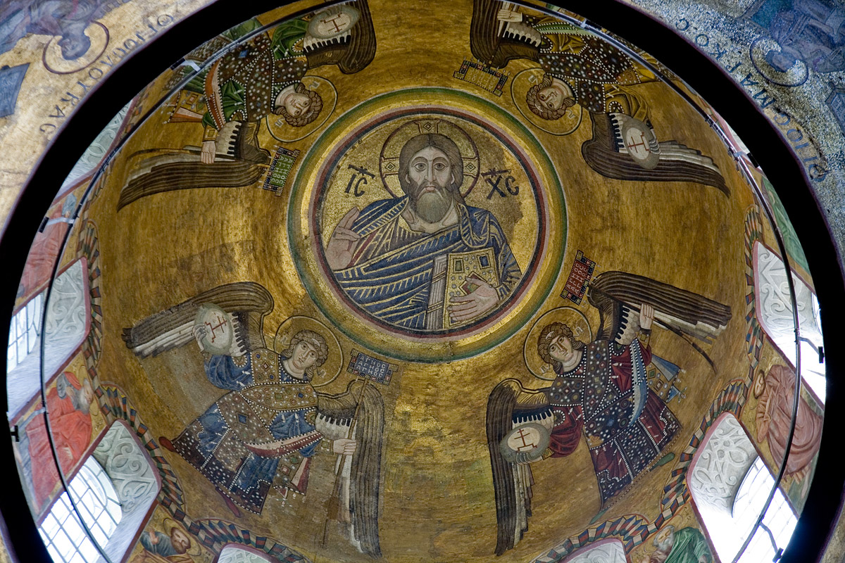 Dome mosaics, St. Sophia, Kyiv, c. 1037 (photo © Archimandrite Seraphim)