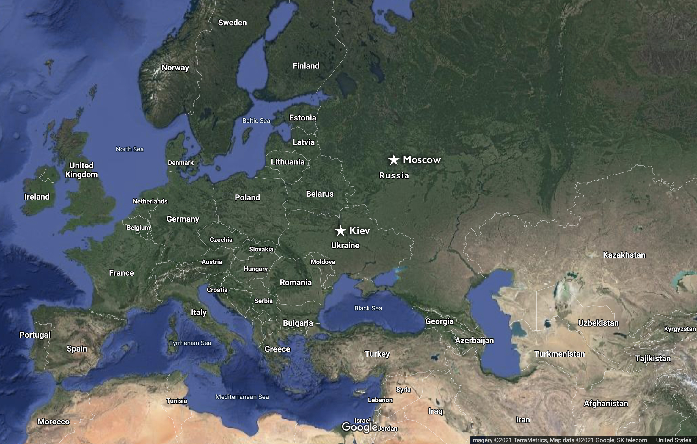 map © Google map © Google
