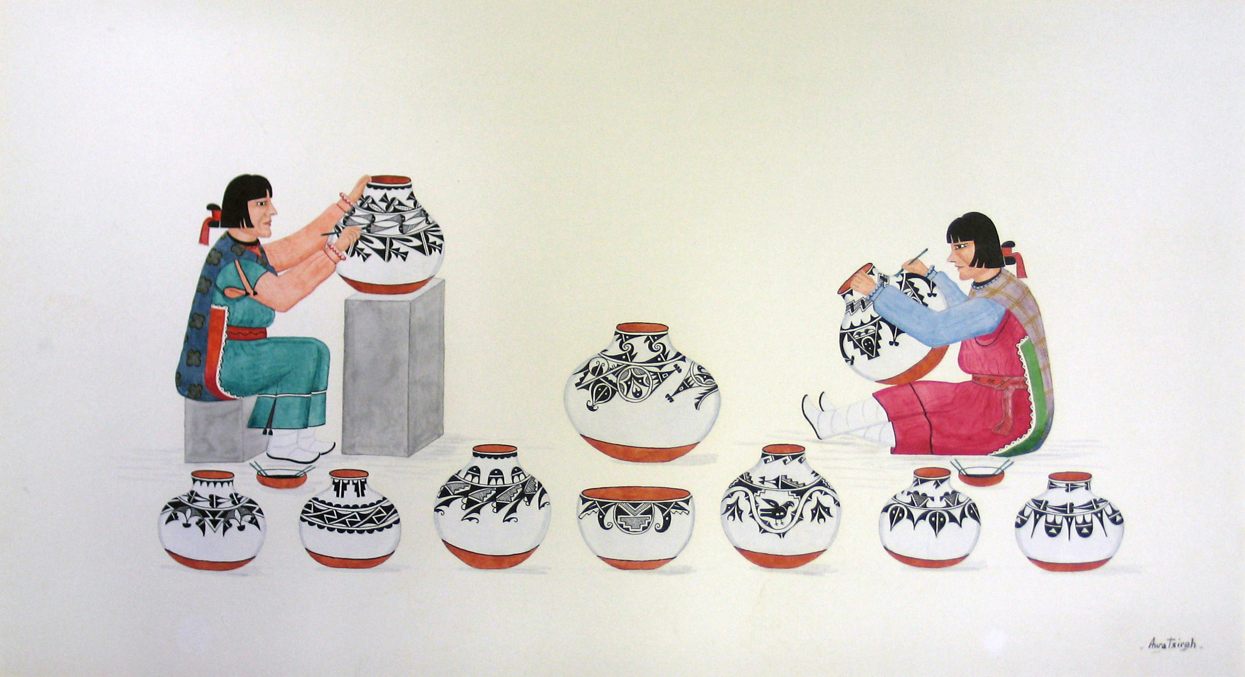 Awa Tsireh's Pottery Makers