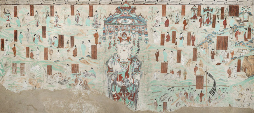 Guanyin of the Universal Gateway in Mogao Cave 45. 705-781 CE. Late Tang Dynasty. Dunhuang. Image Courtesy of the Dunhuang Academy.