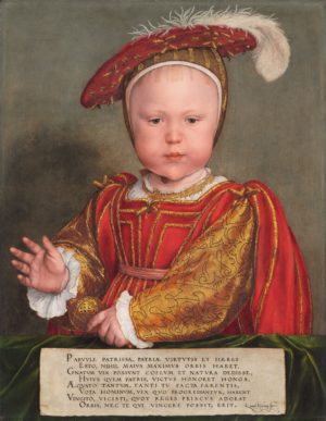 Hans Holbein the Younger, Edward VI as a Child, c. 1538, 56.8 x 44 cm (The National Gallery of Art, Washington, D.C.)