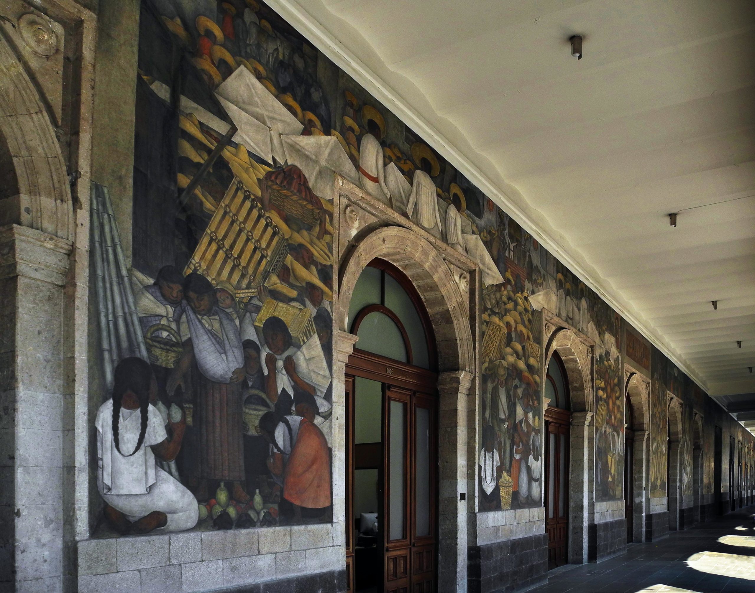 Diego Rivera, first and second floor murals of the Secretaría de Educación  Pública