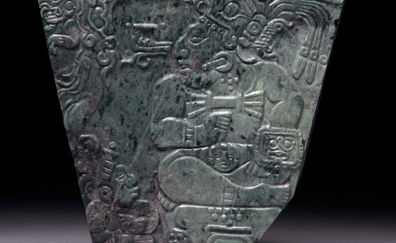 Plaque of a Maya king from Teotihuacan