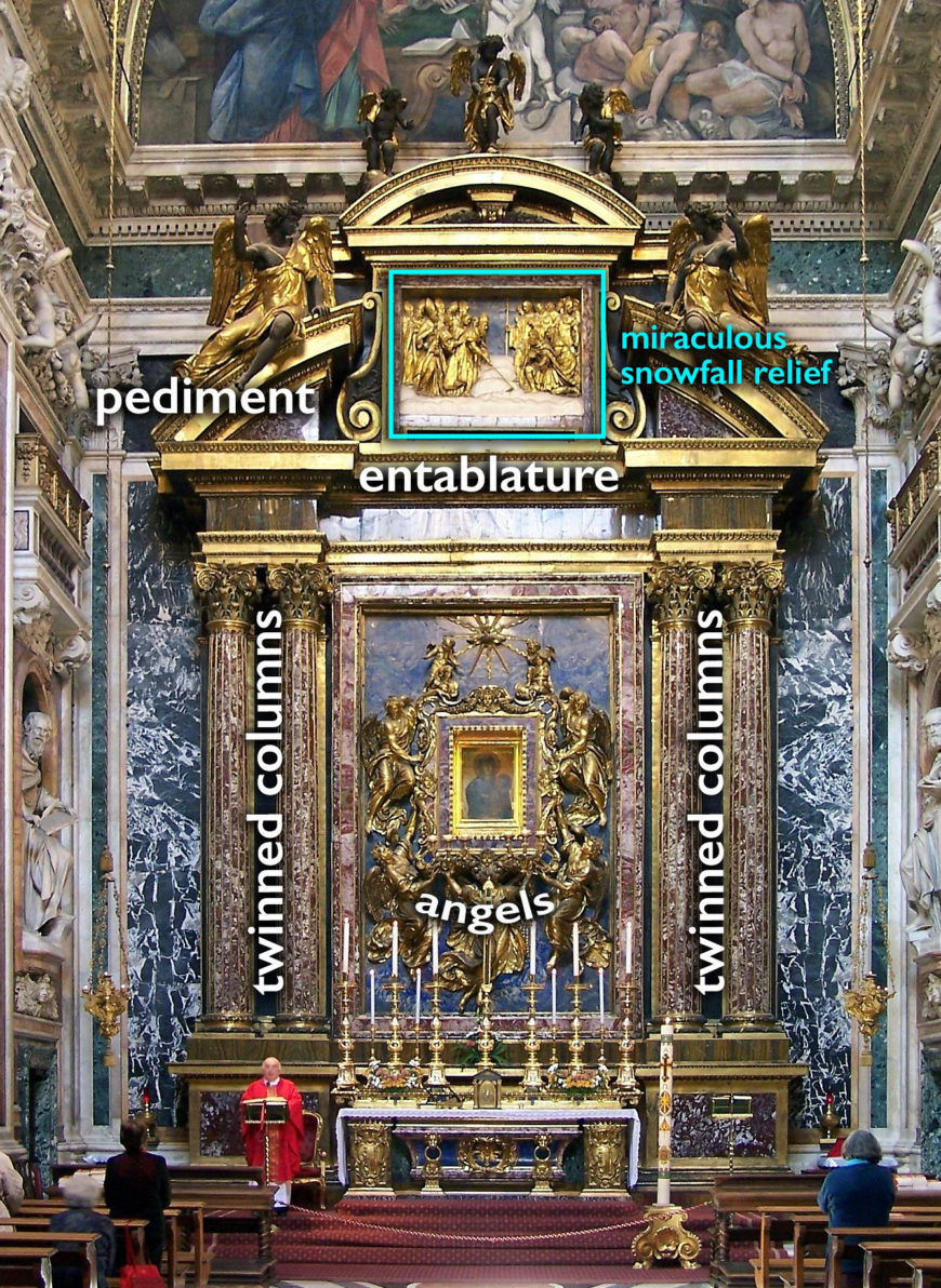 Annotated Altar Tabernacle, Pauline Chapel, Santa Maria Maggiore, Rome, completed 1612 (photo: Berthold Werner)