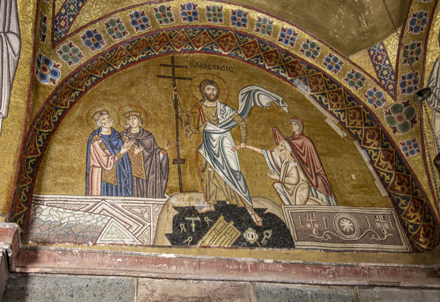 Anastasis mosaic, Byzantine, 11th century, Hosios Loukas monastery, Boeotia, Greece (photo: byzantologist, CC BY-NC-SA 2.0)