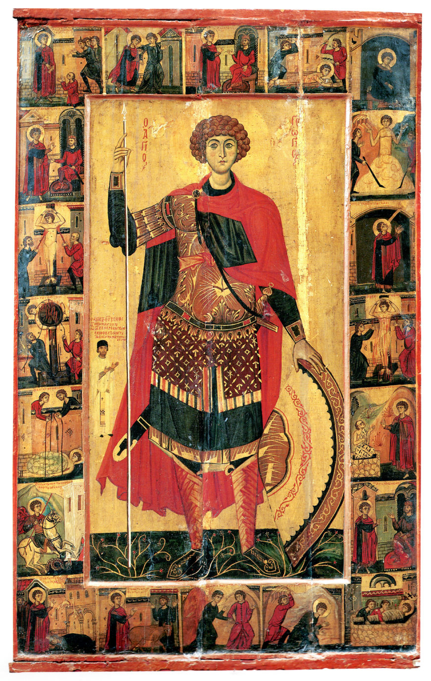 Vita icon of St. George, late 12th or early 13th century, Monastery of St. Catherine, Sinai, Egypt