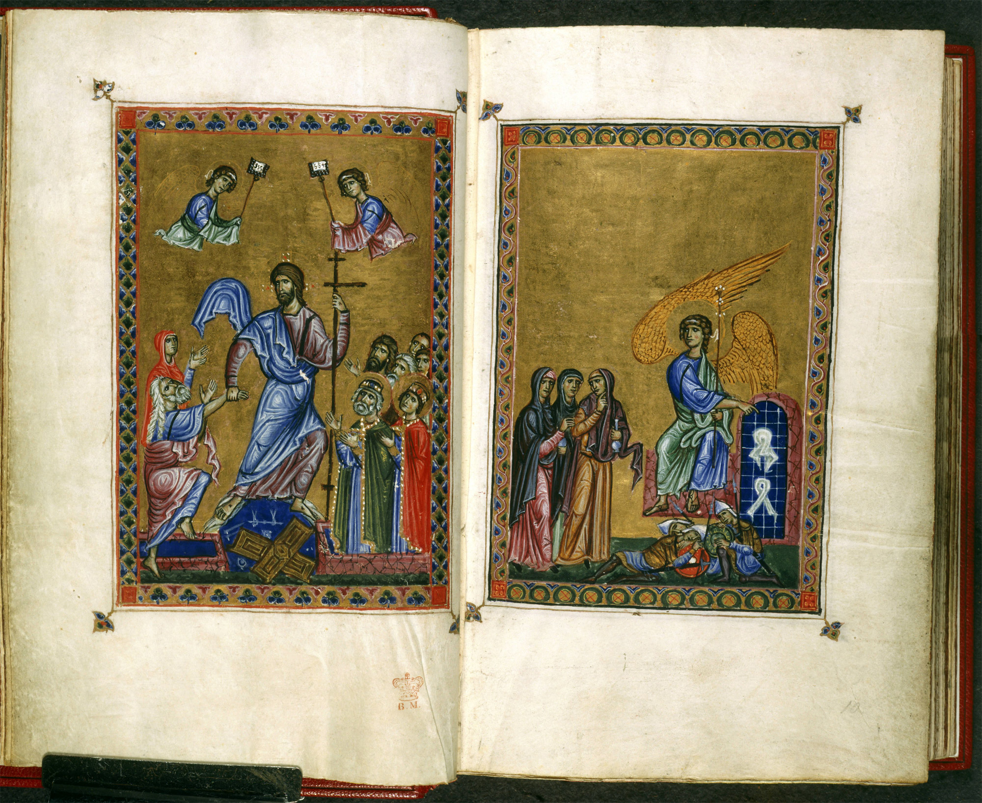 The Melisende Psalter (Egerton 1139, 9v and 10r), 1131-1143 (© The British Library)