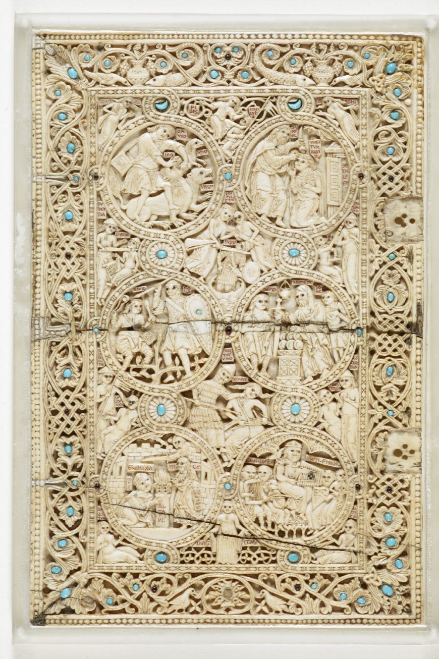 Upper cover of the Melisende Psalter, 1131-1143, ivory (© <a href="http://www.bl.uk/catalogues/illuminatedmanuscripts/ILLUMIN.ASP?Size=mid&IllID=59595">The British Library</a>)