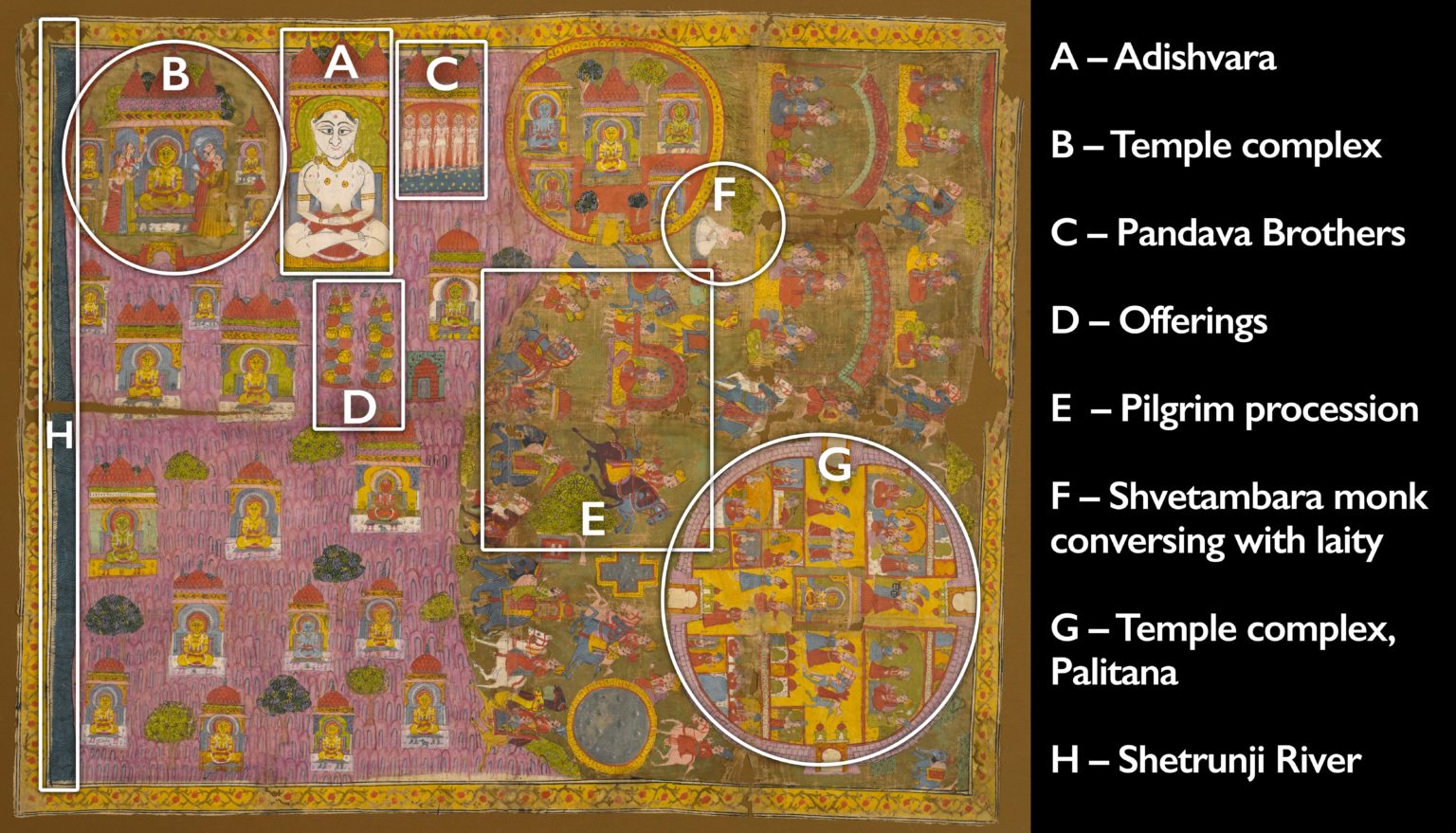 Smarthistory A Jain Pilgrimage Map Of Shatrunjaya